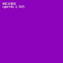 #8C03BB - Violet Eggplant Color Image