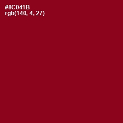 #8C041B - Pohutukawa Color Image