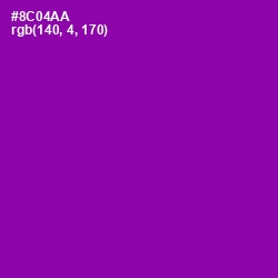 #8C04AA - Violet Eggplant Color Image