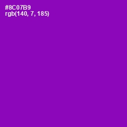 #8C07B9 - Violet Eggplant Color Image