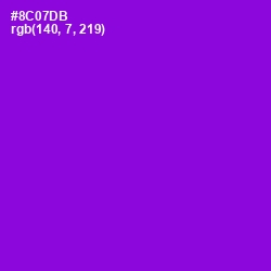 #8C07DB - Electric Violet Color Image