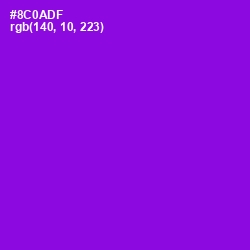 #8C0ADF - Electric Violet Color Image