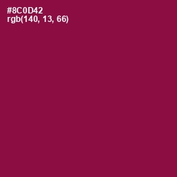 #8C0D42 - Rose Bud Cherry Color Image