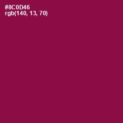 #8C0D46 - Rose Bud Cherry Color Image