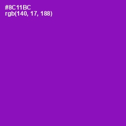 #8C11BC - Violet Eggplant Color Image