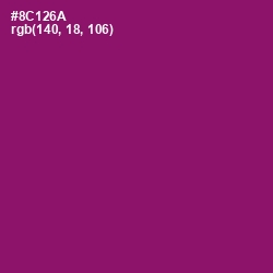 #8C126A - Fresh Eggplant Color Image