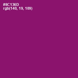 #8C136D - Fresh Eggplant Color Image