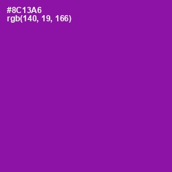 #8C13A6 - Violet Eggplant Color Image