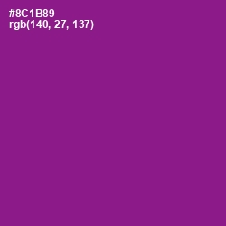 #8C1B89 - Violet Eggplant Color Image