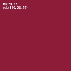 #8C1C37 - Merlot Color Image