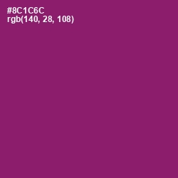 #8C1C6C - Fresh Eggplant Color Image
