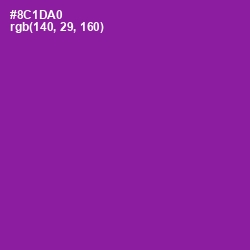#8C1DA0 - Violet Eggplant Color Image
