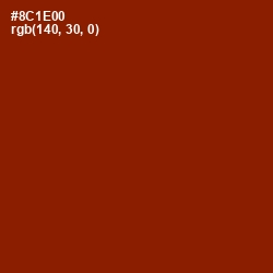 #8C1E00 - Totem Pole Color Image