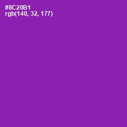 #8C20B1 - Violet Eggplant Color Image