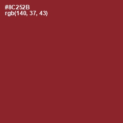 #8C252B - Burnt Umber Color Image