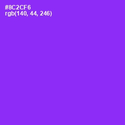 #8C2CF6 - Electric Violet Color Image