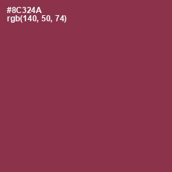 #8C324A - Solid Pink Color Image
