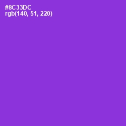 #8C33DC - Electric Violet Color Image
