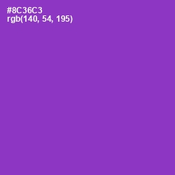 #8C36C3 - Electric Violet Color Image