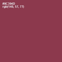#8C394D - Solid Pink Color Image