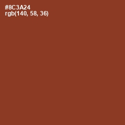 #8C3A24 - Burnt Umber Color Image