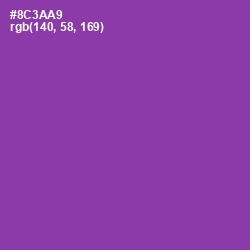 #8C3AA9 - Vivid Violet Color Image