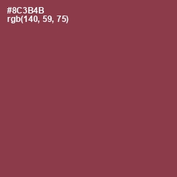 #8C3B4B - Solid Pink Color Image