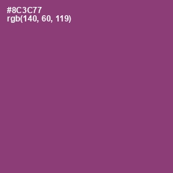 #8C3C77 - Plum Color Image