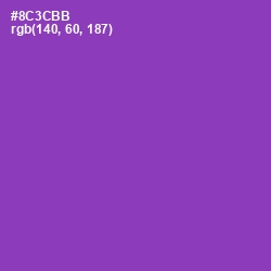 #8C3CBB - Vivid Violet Color Image