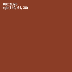 #8C3D26 - Burnt Umber Color Image
