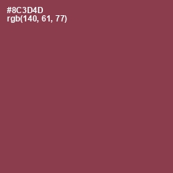 #8C3D4D - Solid Pink Color Image