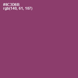 #8C3D6B - Vin Rouge Color Image