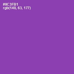 #8C3FB1 - Vivid Violet Color Image