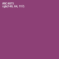 #8C4075 - Cannon Pink Color Image