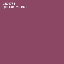 #8C4764 - Cannon Pink Color Image