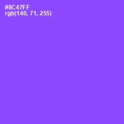 #8C47FF - Medium Purple Color Image