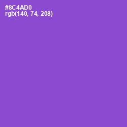 #8C4AD0 - Amethyst Color Image