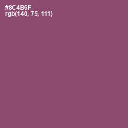 #8C4B6F - Cannon Pink Color Image