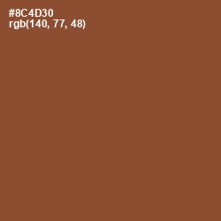 #8C4D30 - Ironstone Color Image
