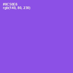 #8C50E6 - Medium Purple Color Image