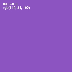 #8C54C0 - Amethyst Color Image