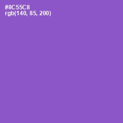 #8C55C8 - Amethyst Color Image