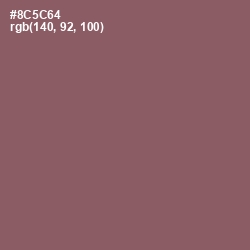 #8C5C64 - Cannon Pink Color Image