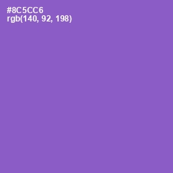 #8C5CC6 - Amethyst Color Image