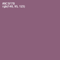 #8C5F7B - Cannon Pink Color Image