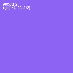 #8C63F2 - Medium Purple Color Image