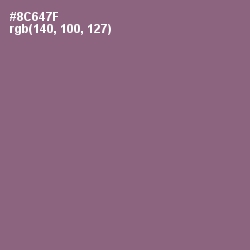 #8C647F - Opium Color Image