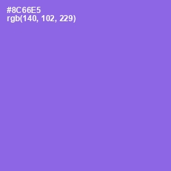 #8C66E5 - Medium Purple Color Image