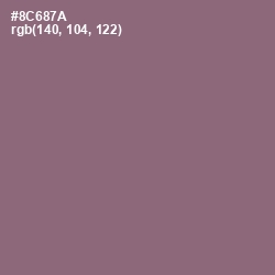 #8C687A - Opium Color Image