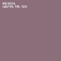 #8C6D7A - Opium Color Image